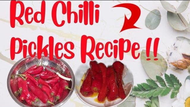 Red Chili Pickles Recipe